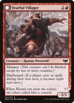 Fearful Villager // Fearsome Werewolf