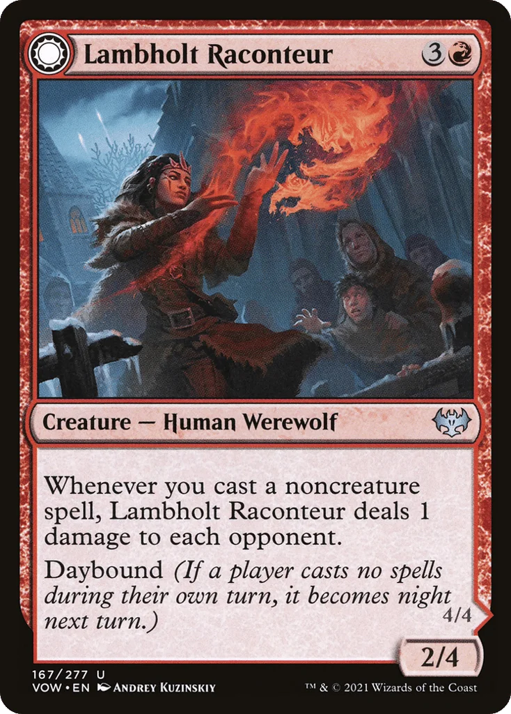 Lambholt Raconteur // Lambholt Ravager · Innistrad: Crimson Vow