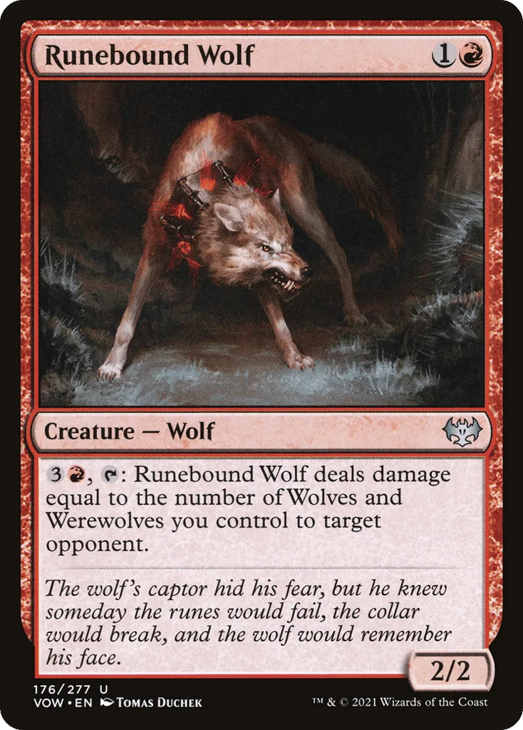 Runebound Wolf · Innistrad: Crimson Vow