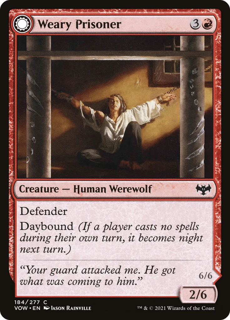 Weary Prisoner // Wrathful Jailbreaker · Innistrad: Crimson Vow