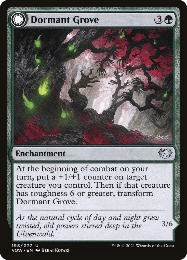 Dormant Grove // Gnarled Grovestrider · Innistrad: Crimson Vow
