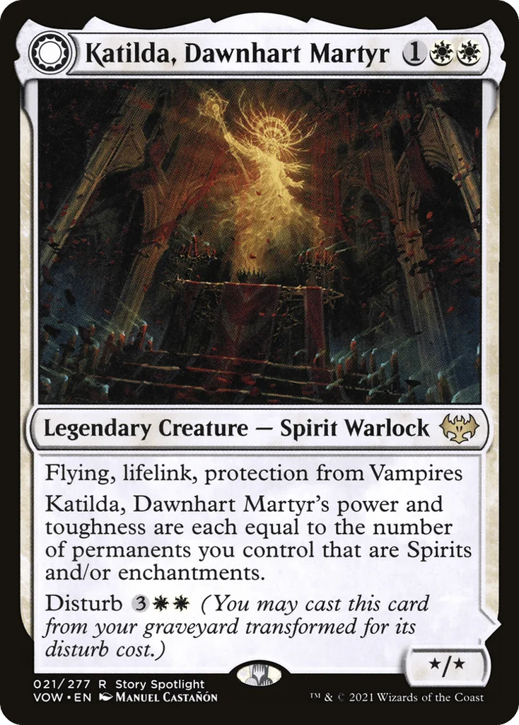 Katilda, Dawnhart Martyr // Katilda's Rising Dawn · Innistrad: Crimson Vow