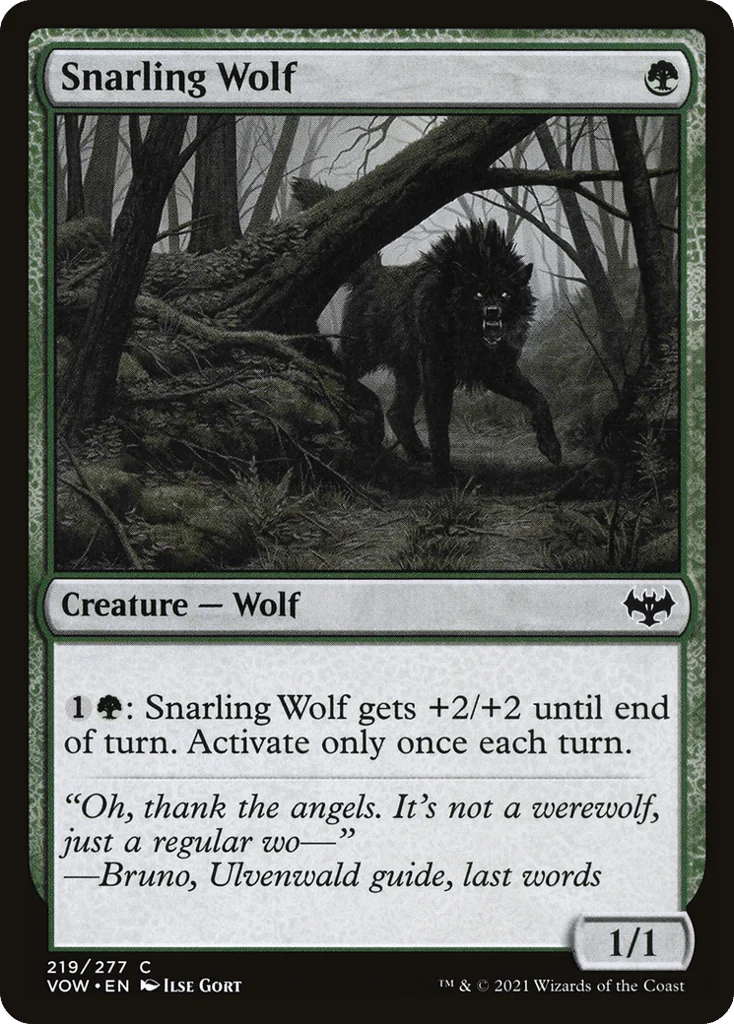 Snarling Wolf · Innistrad: Crimson Vow