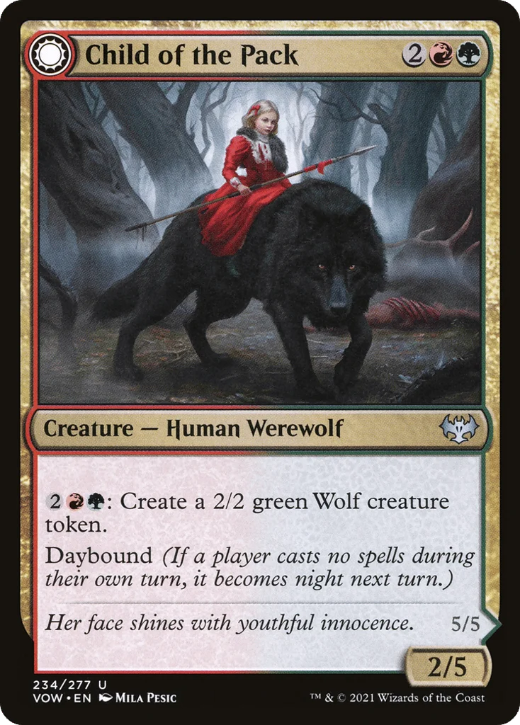 Child of the Pack // Savage Packmate · Innistrad: Crimson Vow