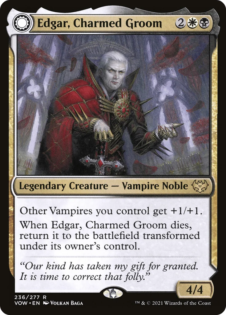 Edgar, Charmed Groom // Edgar Markov's Coffin · Innistrad: Crimson Vow