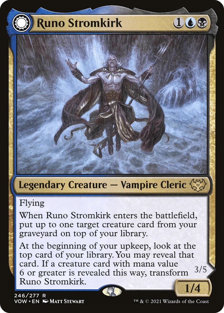 Runo Stromkirk // Krothuss, Lord of the Deep · Innistrad: Crimson Vow