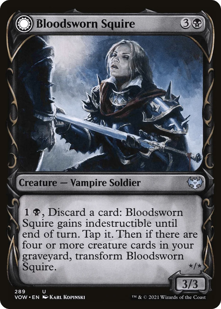 Bloodsworn Squire // Bloodsworn Knight · Innistrad: Crimson Vow