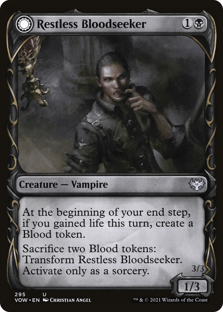 Restless Bloodseeker // Bloodsoaked Reveler · Innistrad: Crimson Vow