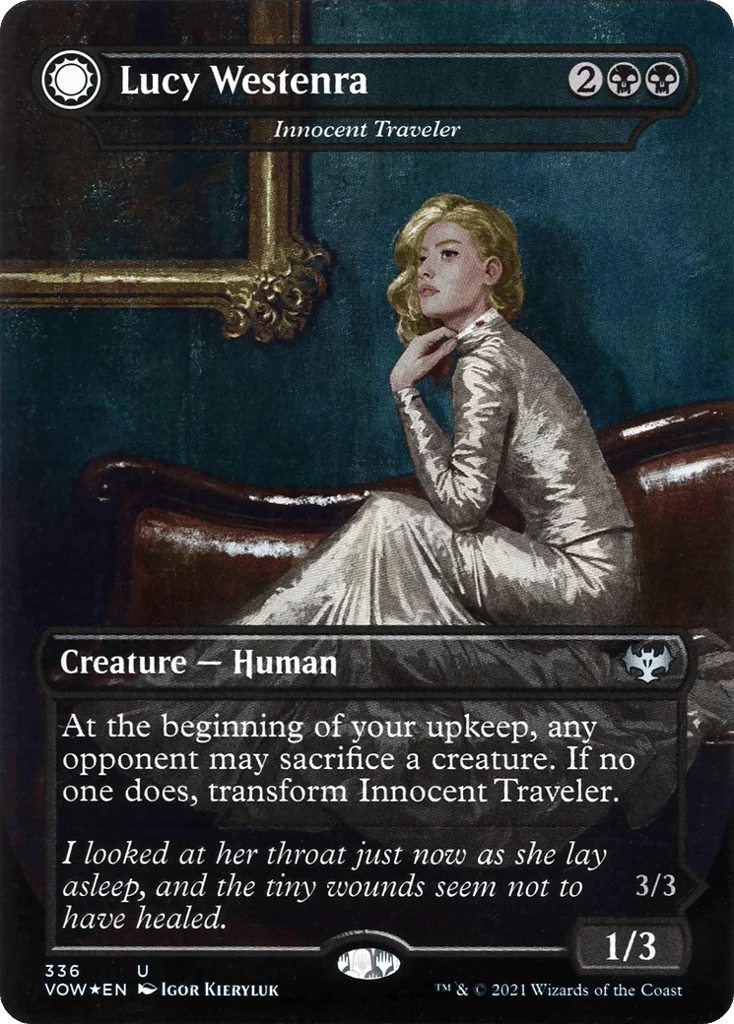 Innocent Traveler // Malicious Invader · Innistrad: Crimson Vow