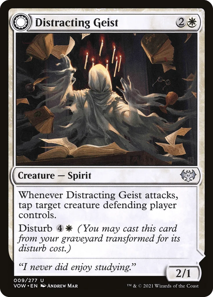 Distracting Geist // Clever Distraction · Innistrad: Crimson Vow