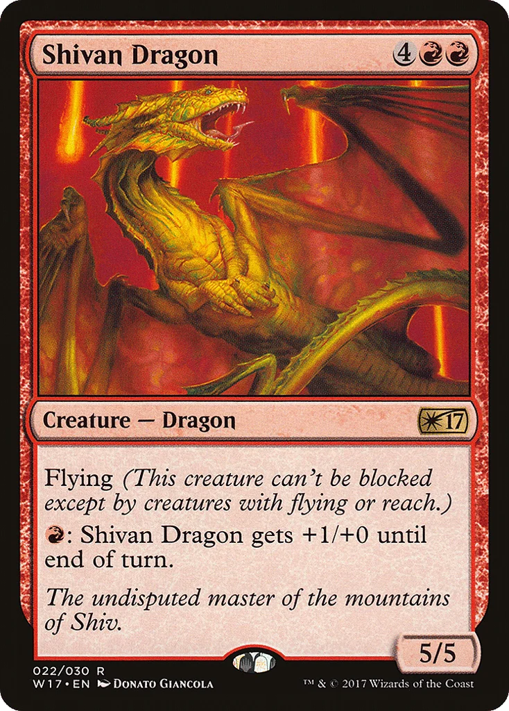 Shivan Dragon · Welcome Deck 2017