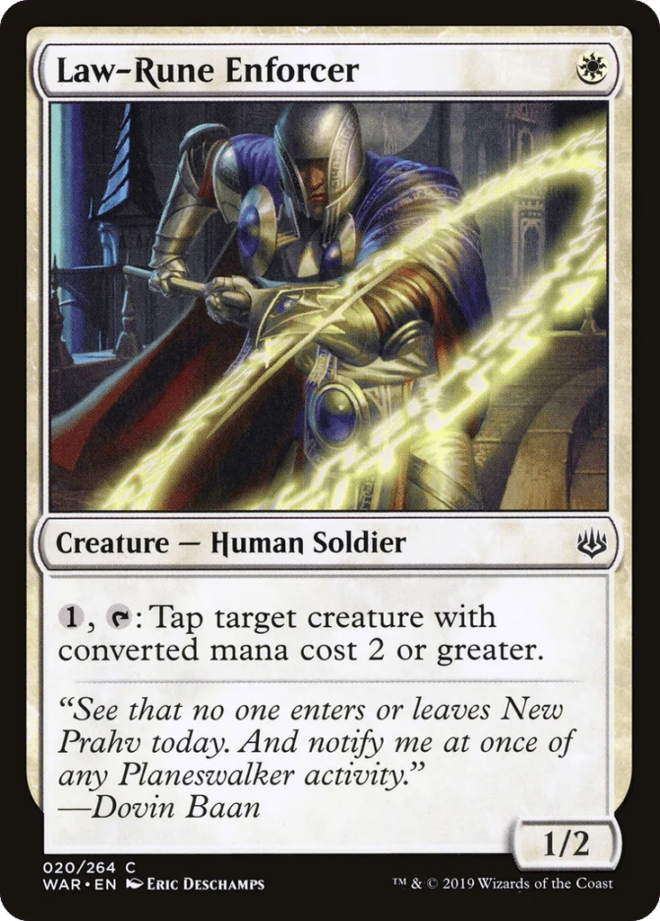 Law-Rune Enforcer · War of the Spark
