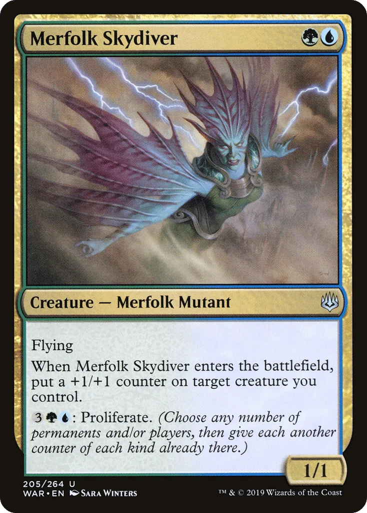 Merfolk Skydiver · War of the Spark
