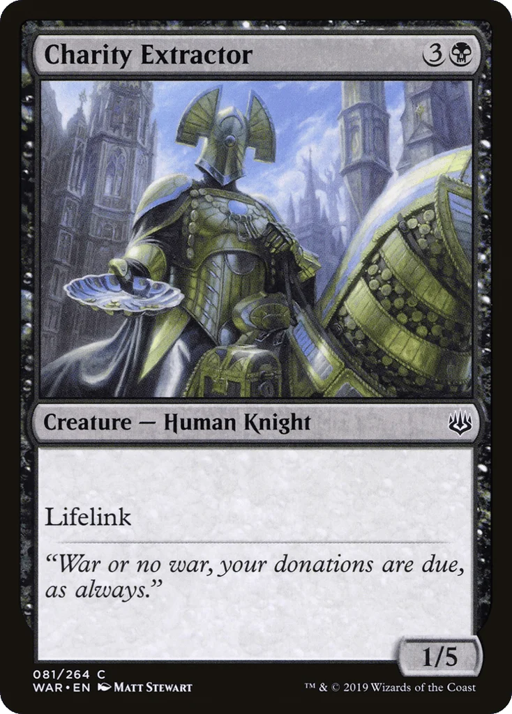 Charity Extractor · War of the Spark