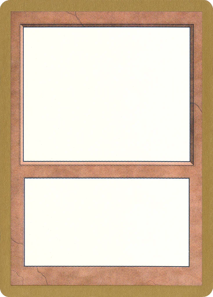 Blank Card · World Championship Decks 2000