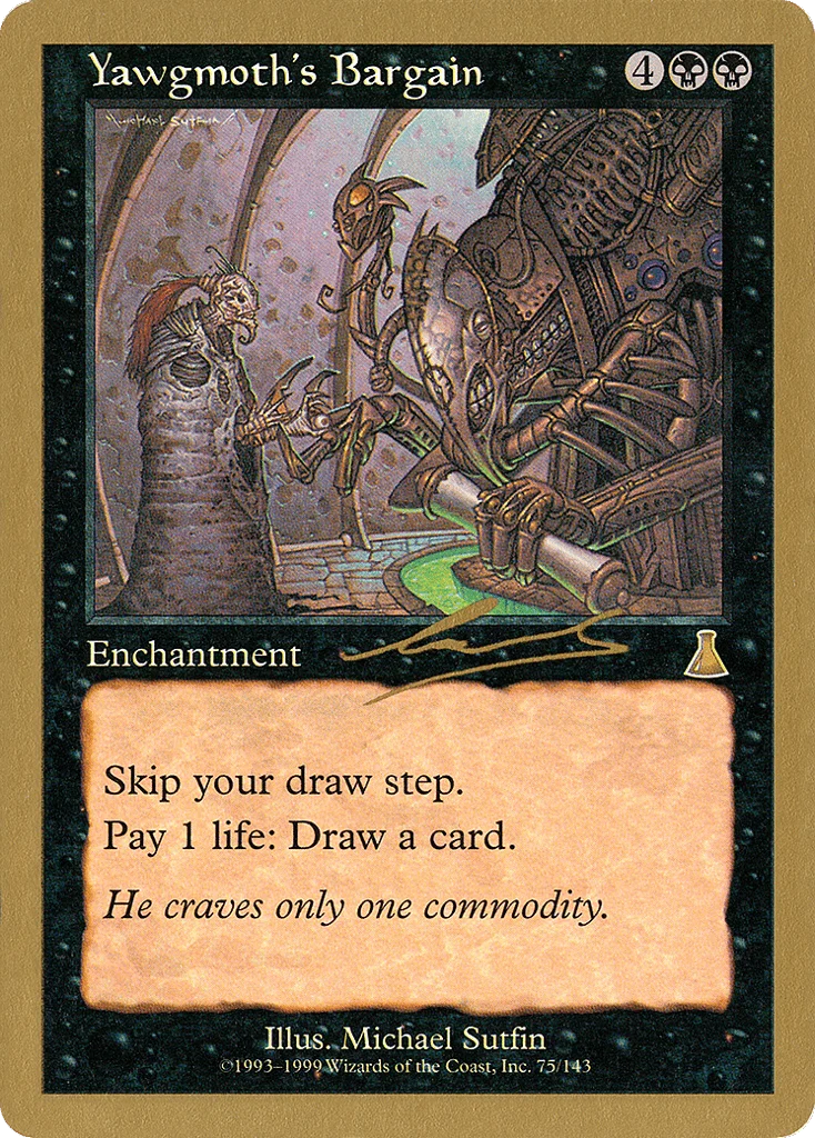 Yawgmoth's Bargain · World Championship Decks 2000