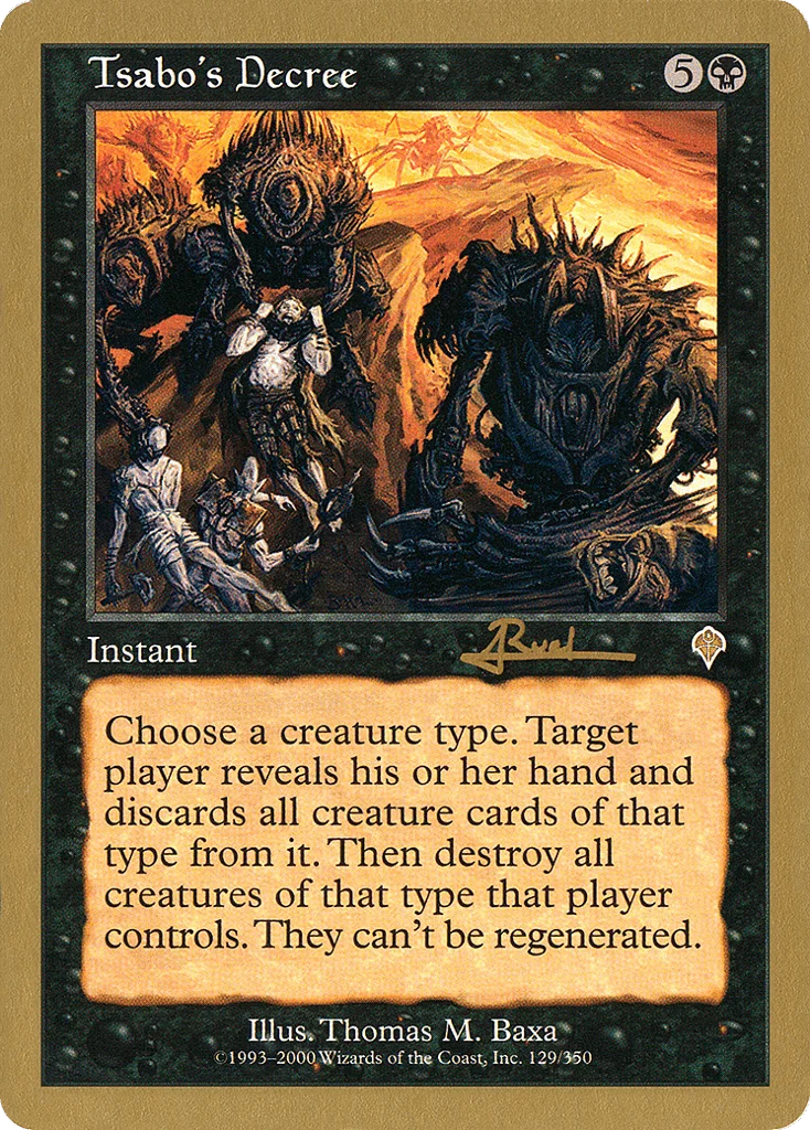 Tsabo's Decree · World Championship Decks 2001