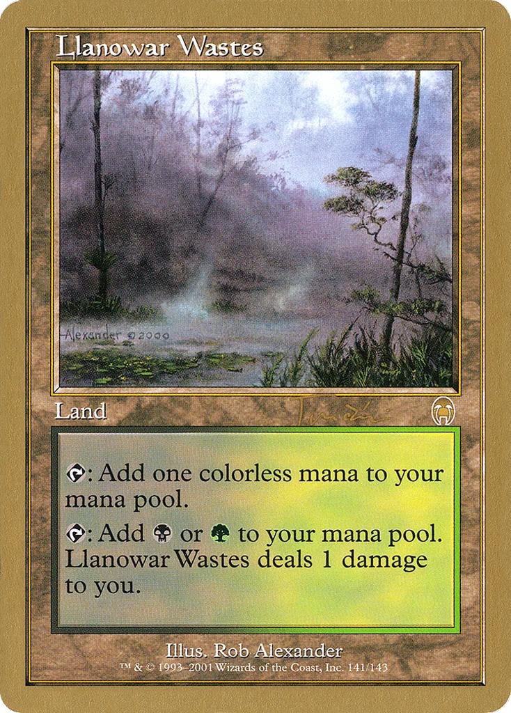 Llanowar Wastes · World Championship Decks 2001