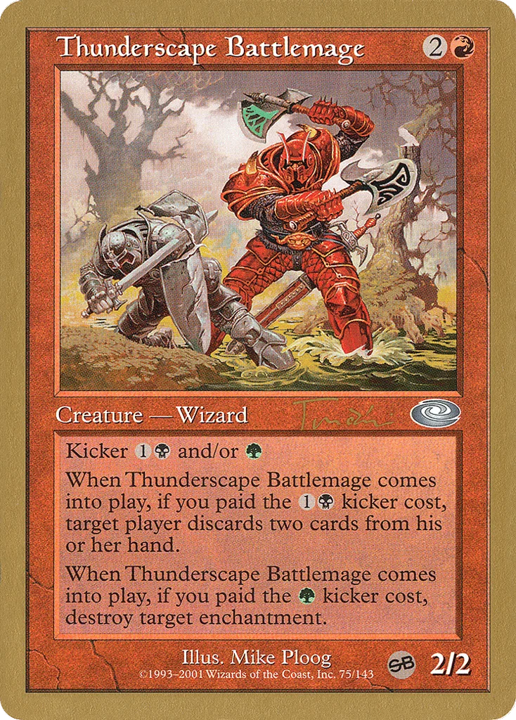 Thunderscape Battlemage · World Championship Decks 2001