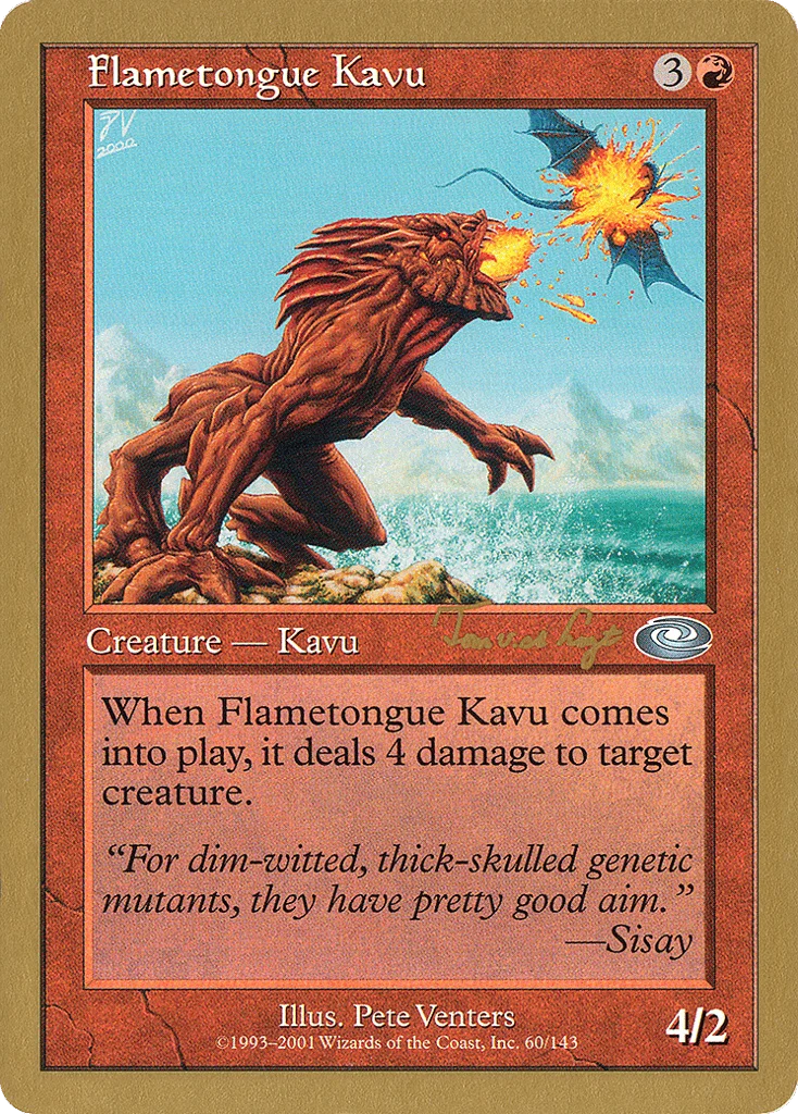 Flametongue Kavu · World Championship Decks 2001
