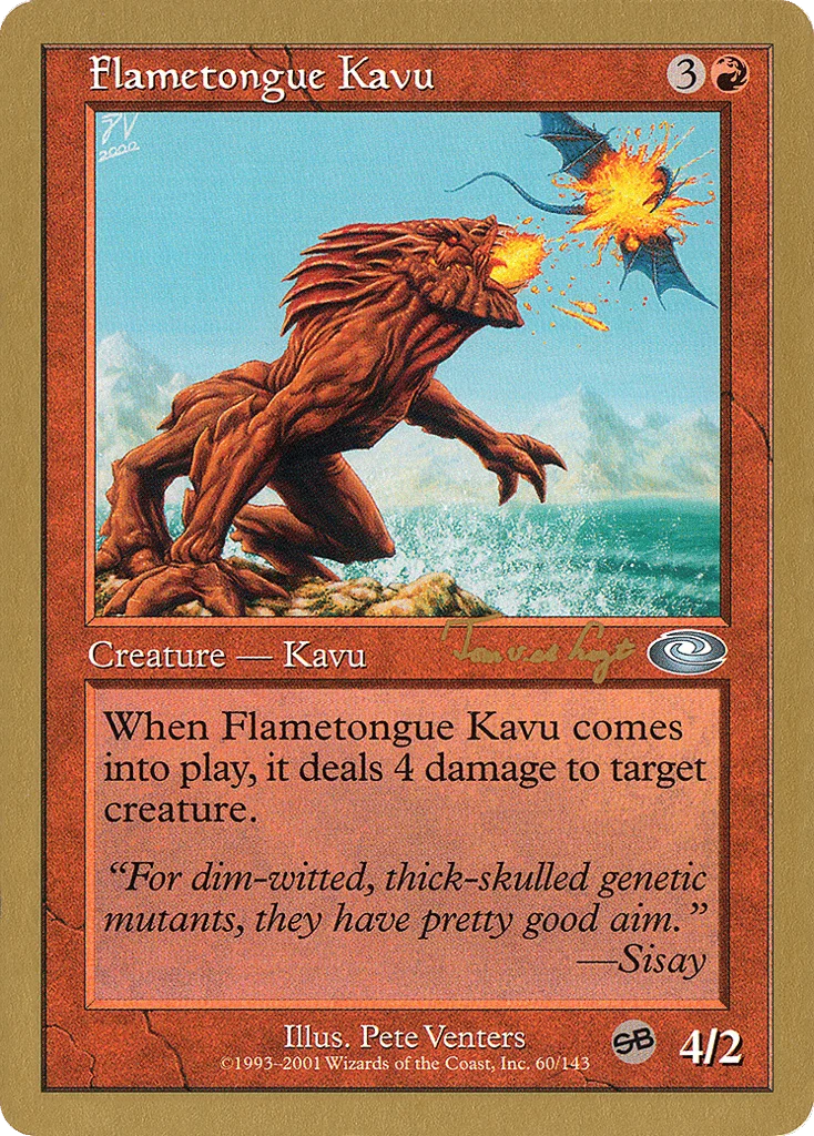 Flametongue Kavu · World Championship Decks 2001