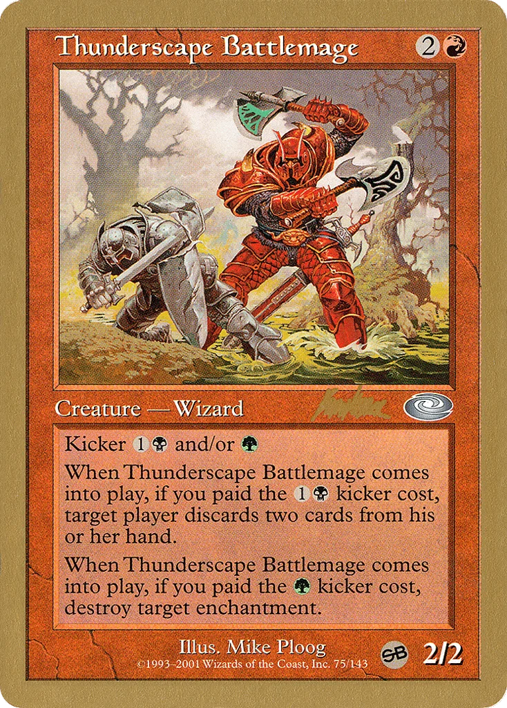 Thunderscape Battlemage · World Championship Decks 2002