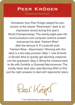 Peer Kröger Bio