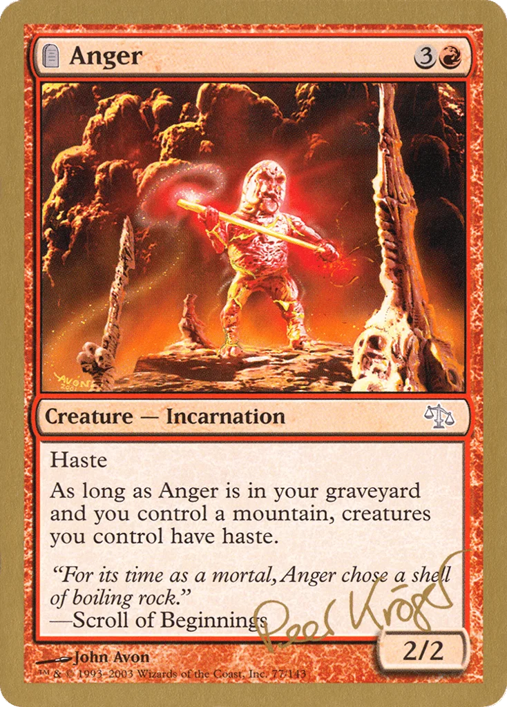 Anger · World Championship Decks 2003