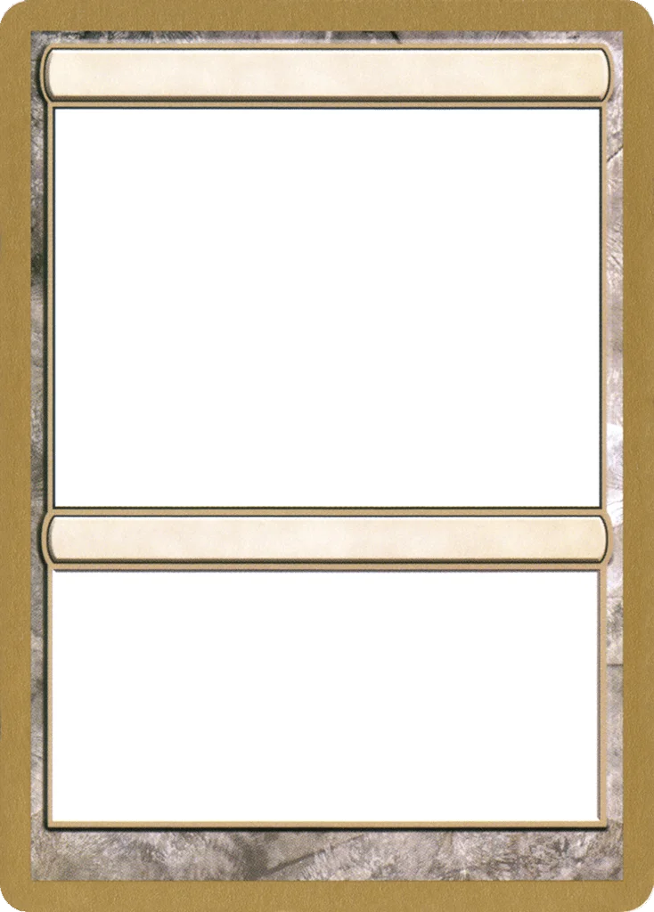 Blank Card · World Championship Decks 2004