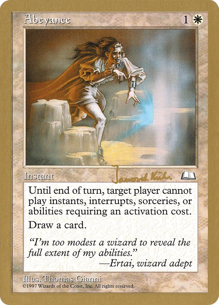 Abeyance · World Championship Decks 1997