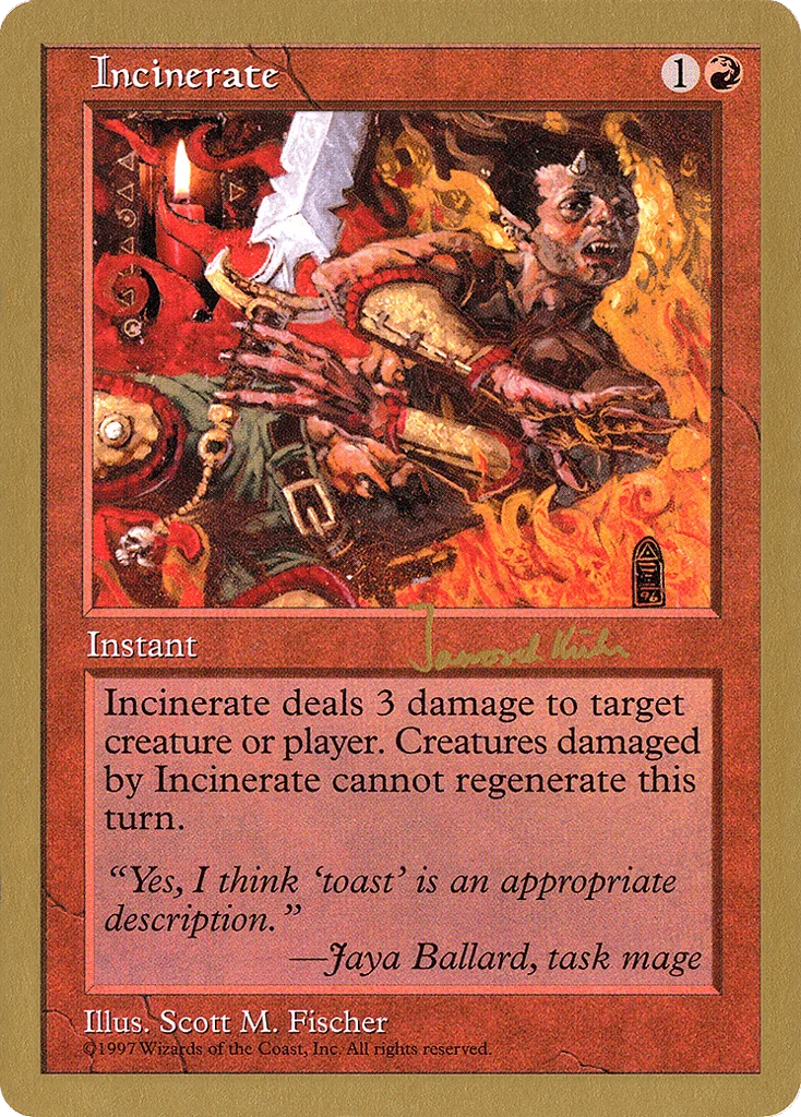 Incinerate · World Championship Decks 1997