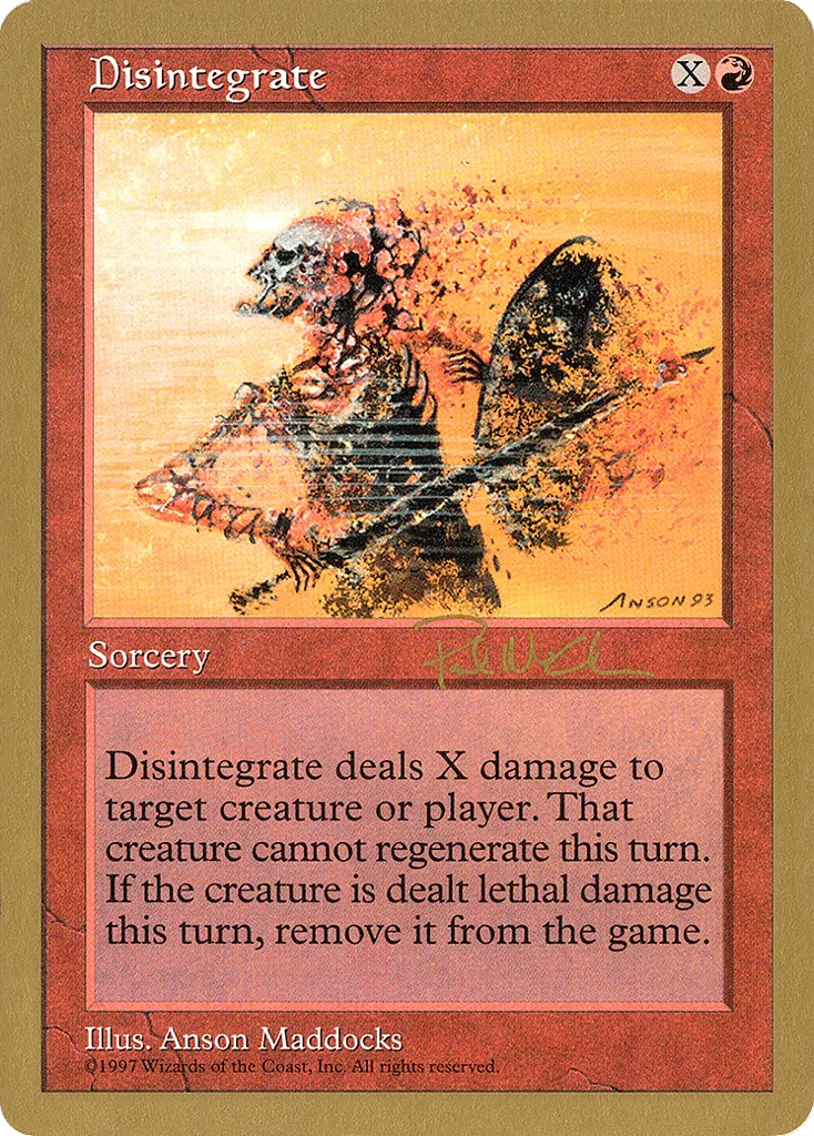 Disintegrate · World Championship Decks 1997