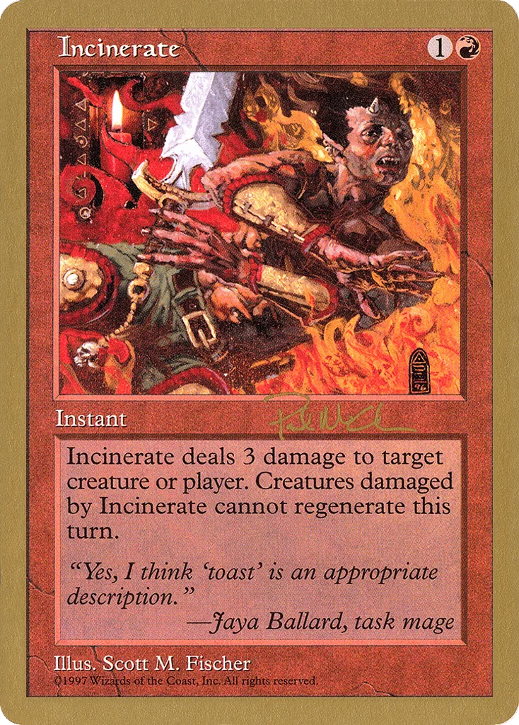 Incinerate · World Championship Decks 1997