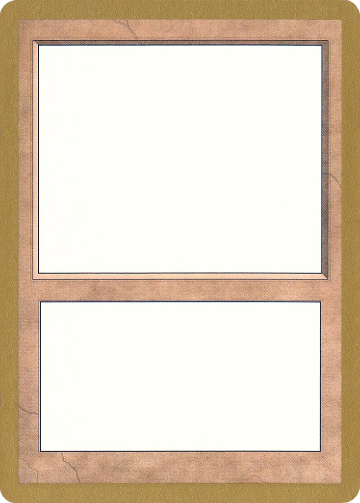 Blank Card · World Championship Decks 1998