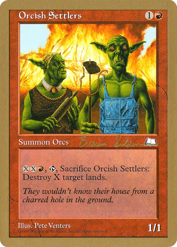 Orcish Settlers · World Championship Decks 1998