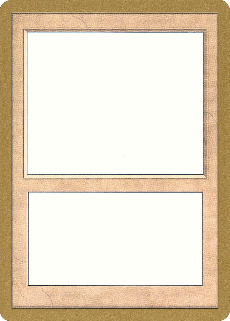 Blank Card · World Championship Decks 1999