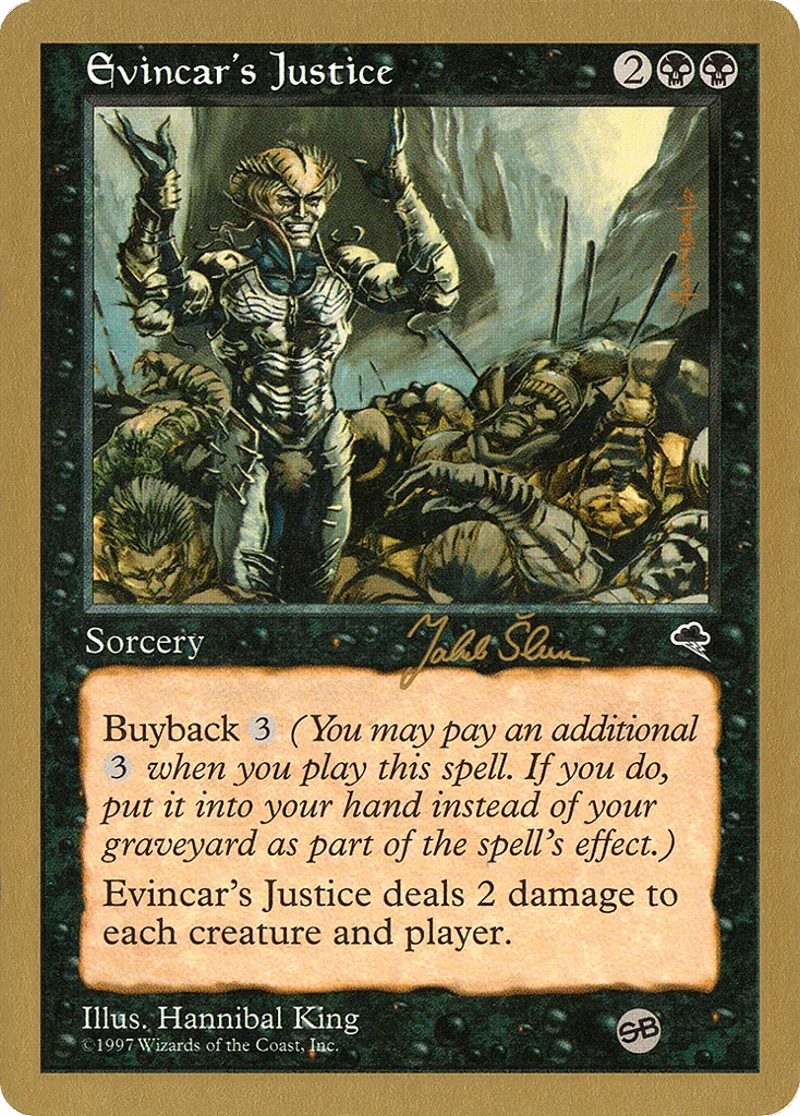 Evincar's Justice · World Championship Decks 1999
