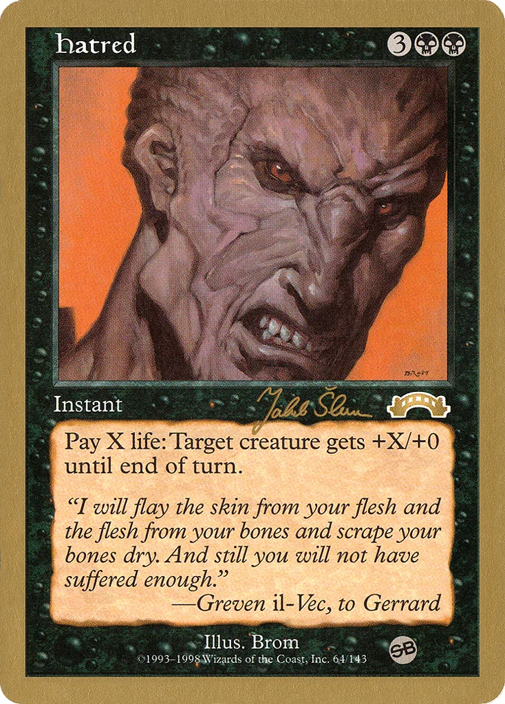 Hatred · World Championship Decks 1999