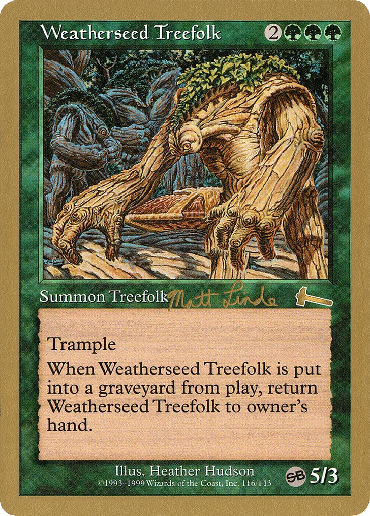 Weatherseed Treefolk · World Championship Decks 1999