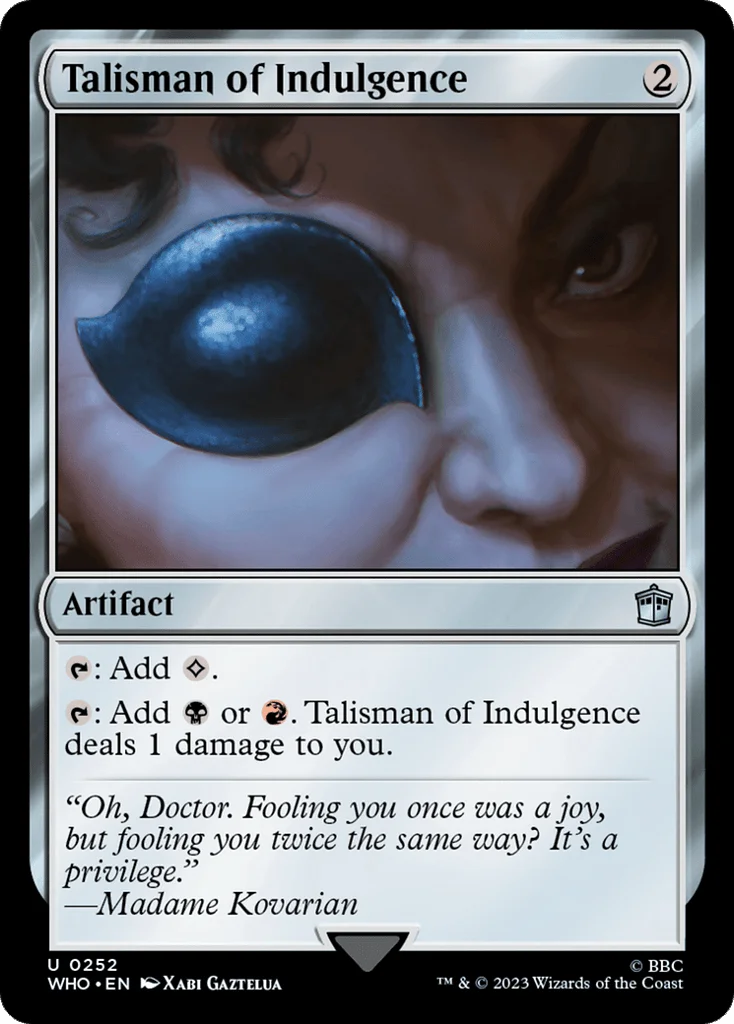 Talisman of Indulgence · Doctor Who
