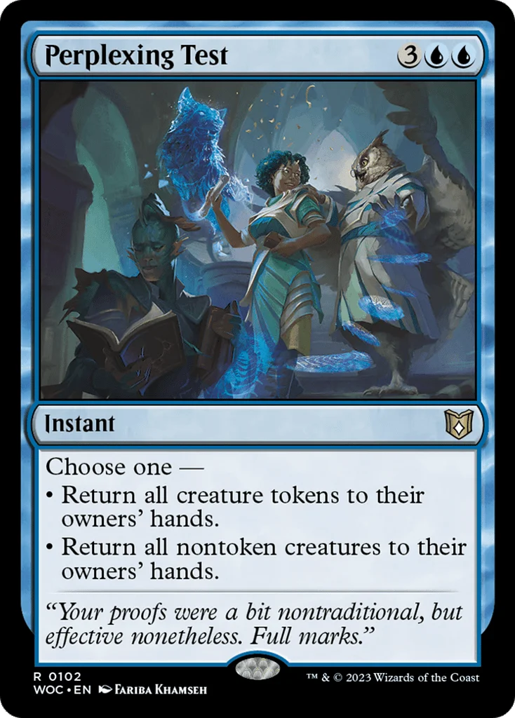 Perplexing Test · Wilds of Eldraine Commander
