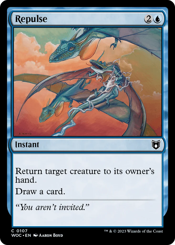 Repulse · Wilds of Eldraine Commander