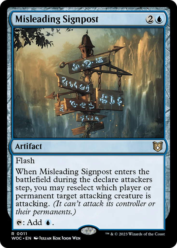 Misleading Signpost · Wilds of Eldraine Commander