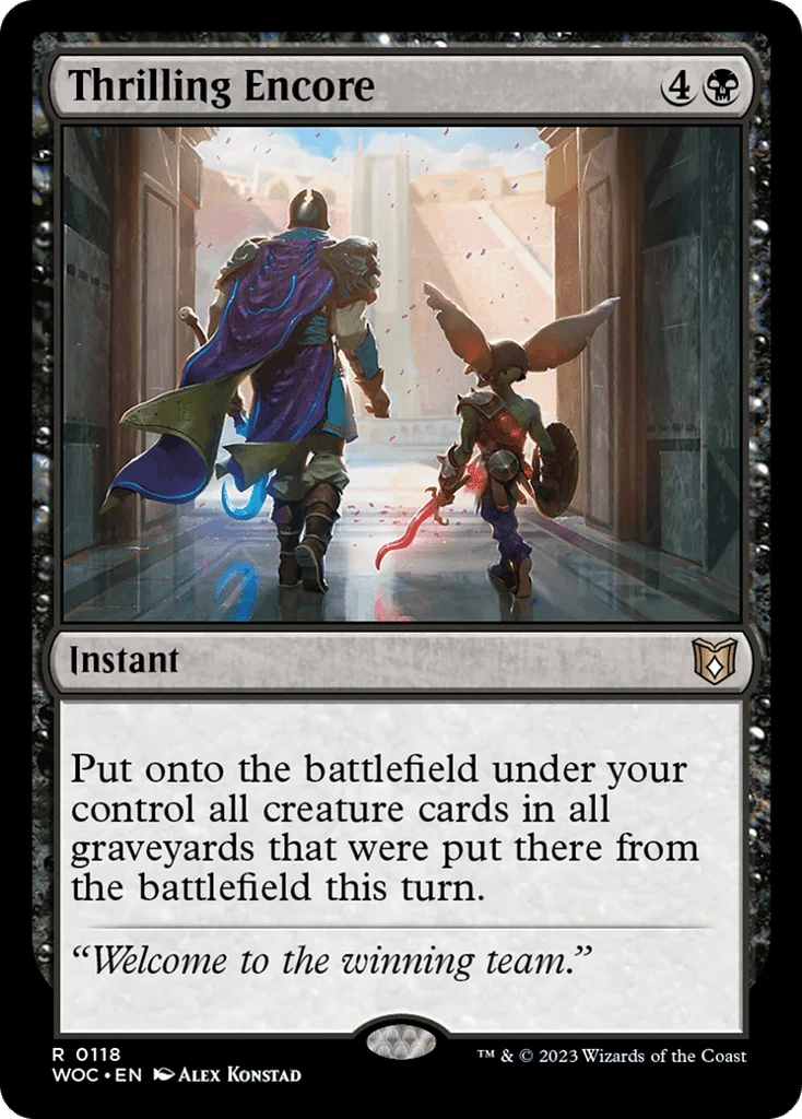 Thrilling Encore · Wilds of Eldraine Commander