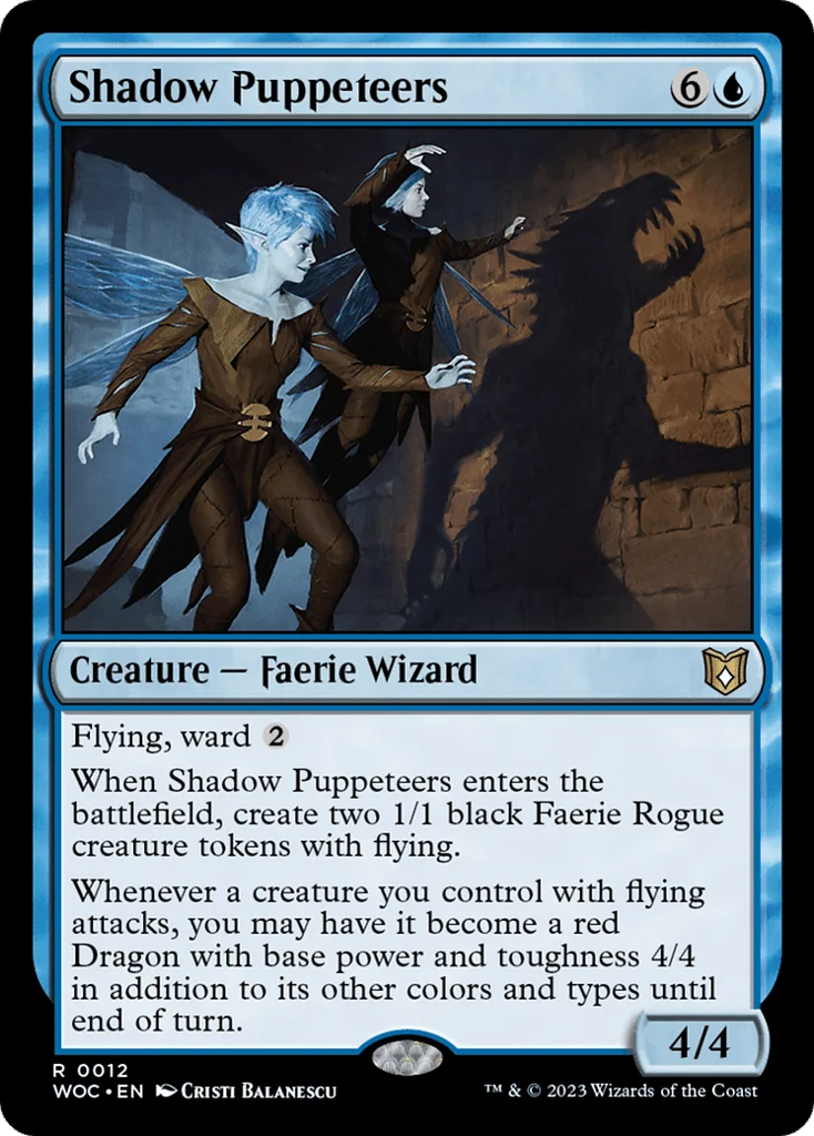 Shadow Puppeteers · Wilds of Eldraine Commander