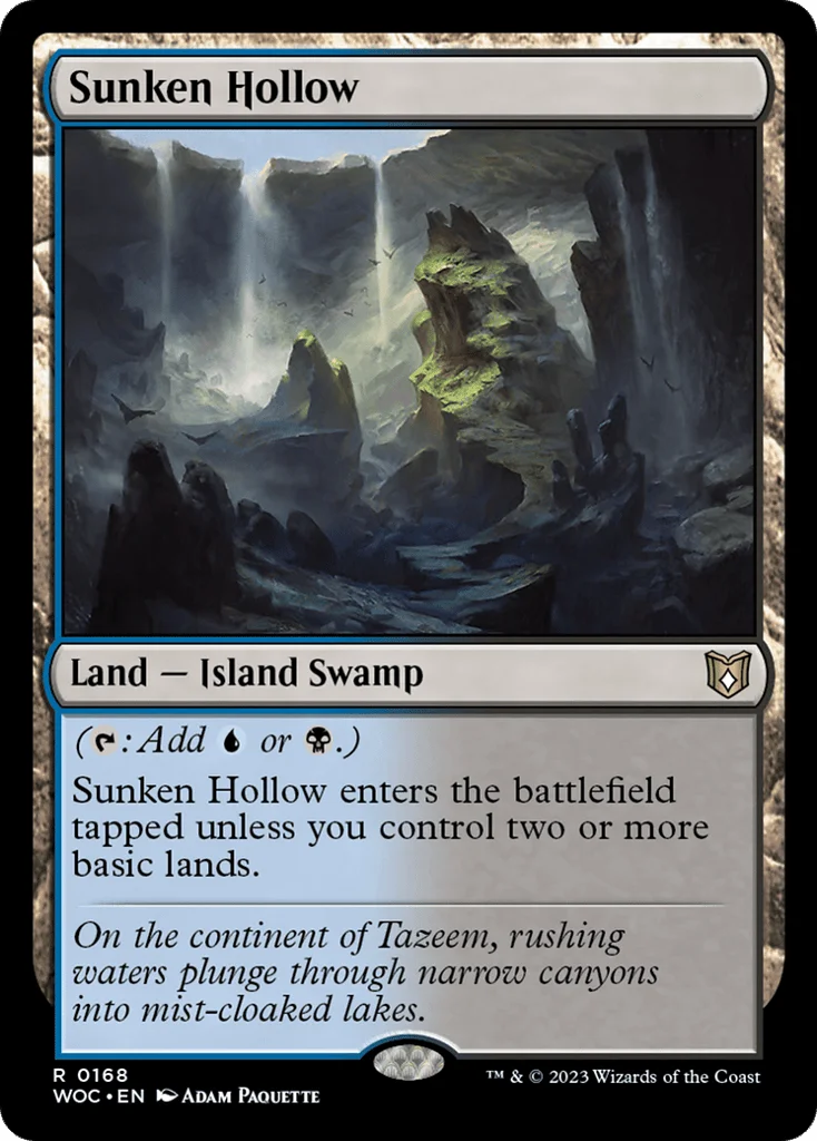 Sunken Hollow · Wilds of Eldraine Commander