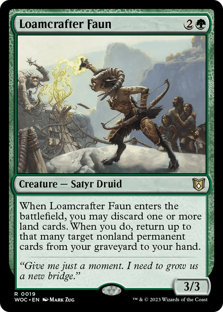 Loamcrafter Faun · Wilds of Eldraine Commander