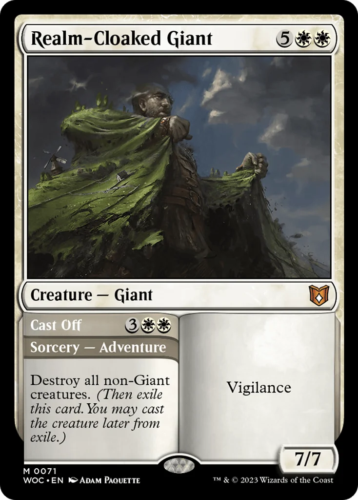 Realm-Cloaked Giant // Cast Off · Wilds of Eldraine Commander