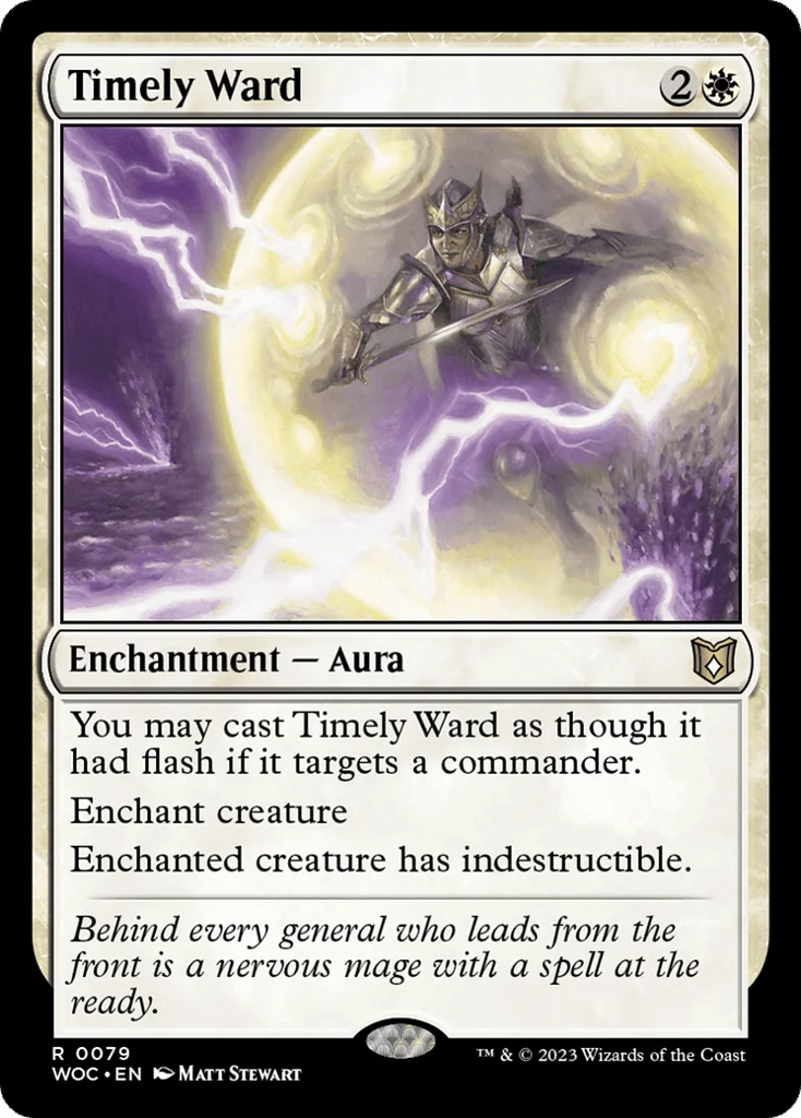 Timely Ward · Wilds of Eldraine Commander