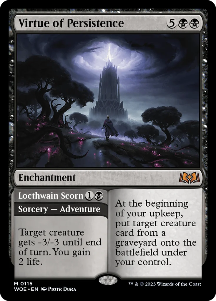 Virtue of Persistence // Locthwain Scorn · Wilds of Eldraine